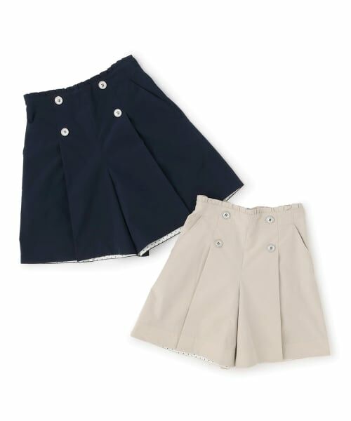 pom ponette junior / ポンポネット ジュニア ショート・ハーフ・半端丈パンツ | ボタンタックキュロット | 詳細9