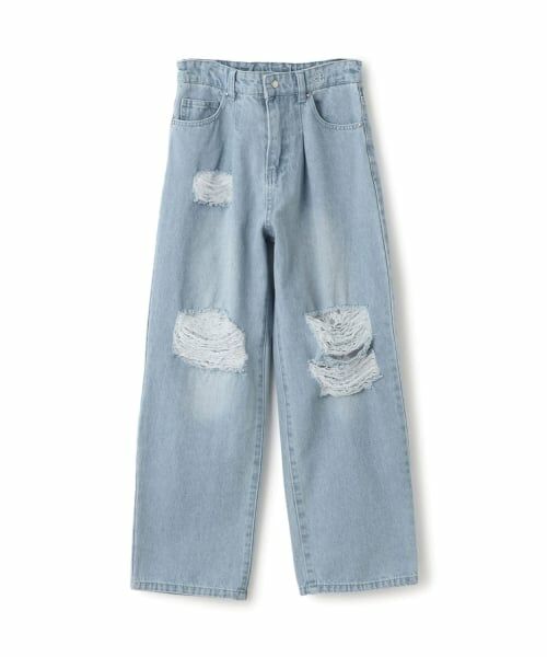 pom ponette junior / ポンポネット ジュニア その他パンツ | ダメージデニムパンツ | 詳細11