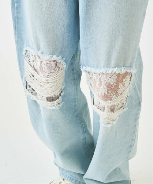 pom ponette junior / ポンポネット ジュニア その他パンツ | ダメージデニムパンツ | 詳細13