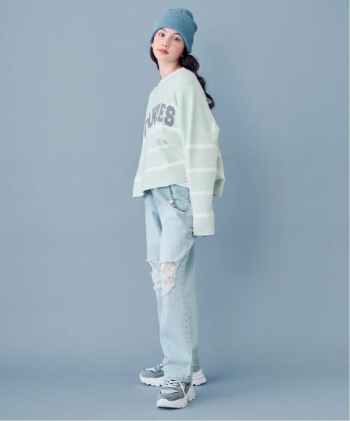 pom ponette junior / ポンポネット ジュニア その他パンツ | ダメージデニムパンツ | 詳細17