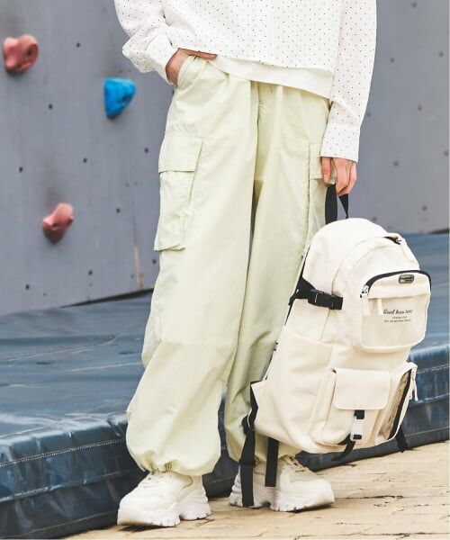 pom ponette junior / ポンポネット ジュニア その他パンツ | 【撥水】カーゴパンツ（イエロー グリーン）