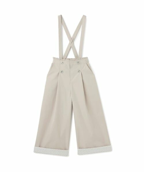 pom ponette junior / ポンポネット ジュニア その他パンツ | サスペンダーつき釦ワイドパンツ | 詳細11
