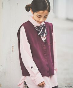 pom ponette junior / ポンポネット ジュニア シャツ・ブラウス | 【130cmあり】【Disney】ニットベスト＆シャツセット