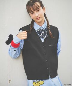 pom ponette junior / ポンポネット ジュニア シャツ・ブラウス | 【130cmあり】【Disney】ニットベスト＆シャツセット