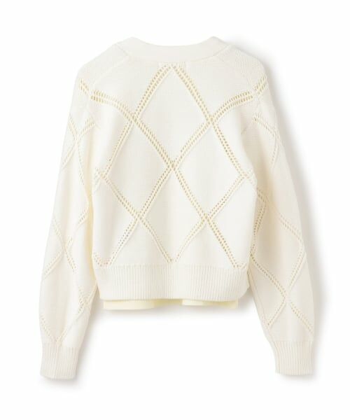 pom ponette junior / ポンポネット ジュニア カーディガン・ボレロ | アーガイルメッシュカーディガン＆Tシャツセット | 詳細1