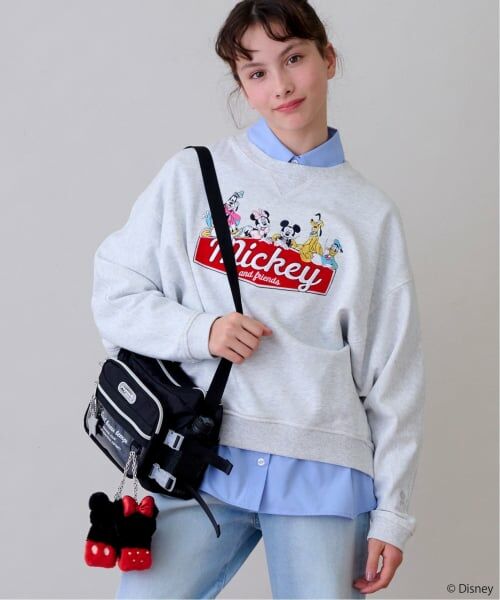 pom ponette junior / ポンポネット ジュニア スウェット | 【130cmあり】【Disney】アソートトレーナー（シロ杢）