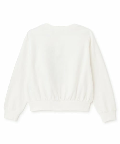 pom ponette junior / ポンポネット ジュニア スウェット | フラワー刺しゅうプルオーバー | 詳細1