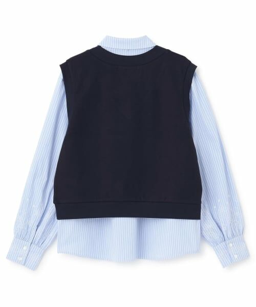 pom ponette junior / ポンポネット ジュニア シャツ・ブラウス | カットソーベスト＆刺しゅうブラウスセット | 詳細1