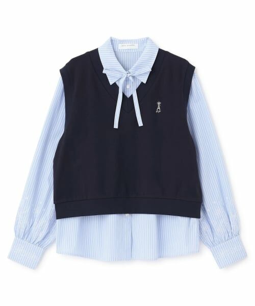 pom ponette junior / ポンポネット ジュニア シャツ・ブラウス | カットソーベスト＆刺しゅうブラウスセット | 詳細13