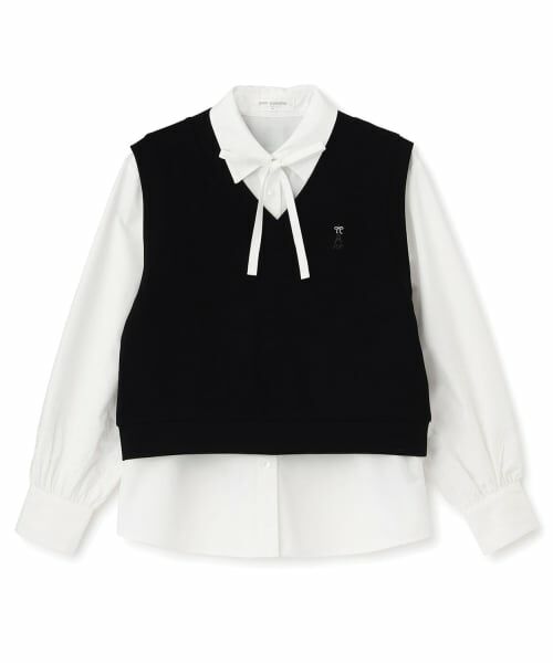 pom ponette junior / ポンポネット ジュニア シャツ・ブラウス | カットソーベスト＆刺しゅうブラウスセット | 詳細14