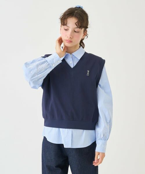 pom ponette junior / ポンポネット ジュニア シャツ・ブラウス | カットソーベスト＆刺しゅうブラウスセット | 詳細17