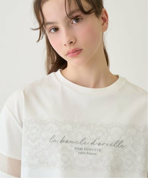 pom ponette junior / ポンポネット ジュニア Tシャツ | 【130cmあり】【吸水速乾】シアースリーブトップス | 詳細12