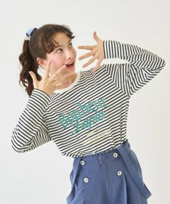 pom ponette junior / ポンポネット ジュニア Tシャツ | 【GOOD PRICE】【130cmあり】【吸水速乾】グラフィック長袖Tシャツ