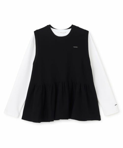 pom ponette junior / ポンポネット ジュニア ニット・セーター | ペプラムニットベスト＆Tシャツセット | 詳細12