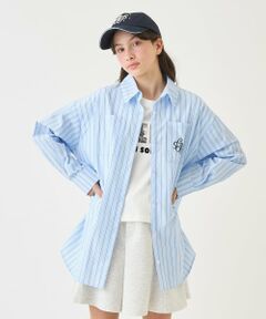 pom ponette junior / ポンポネット ジュニア シャツ・ブラウス | 【130cmあり】長袖シャツ×フォトロゴTシャツ