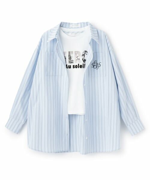 pom ponette junior / ポンポネット ジュニア シャツ・ブラウス | 【130cmあり】長袖シャツ×フォトロゴTシャツ | 詳細16