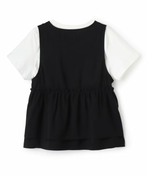 pom ponette junior / ポンポネット ジュニア Tシャツ | ペプラムジレ×インナーTシャツ | 詳細1