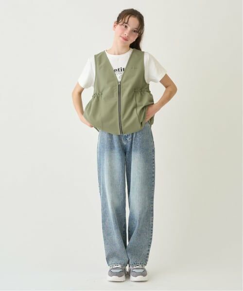 pom ponette junior / ポンポネット ジュニア Tシャツ | ペプラムジレ×インナーTシャツ | 詳細13