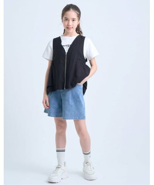 pom ponette junior / ポンポネット ジュニア Tシャツ | ペプラムジレ×インナーTシャツ | 詳細19