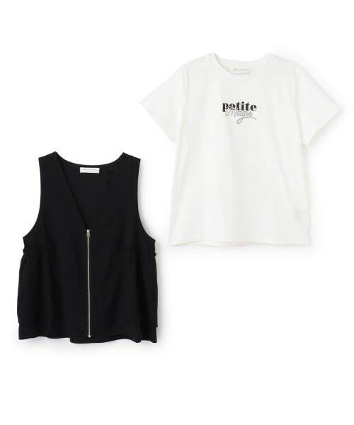 pom ponette junior / ポンポネット ジュニア Tシャツ | ペプラムジレ×インナーTシャツ | 詳細2