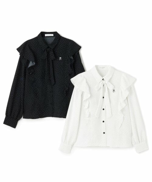 pom ponette junior / ポンポネット ジュニア シャツ・ブラウス | 【袖取り外し】ボウタイブラウス | 詳細12