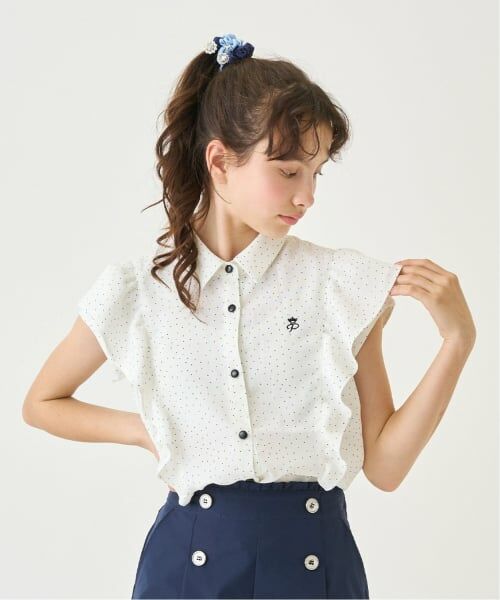 pom ponette junior / ポンポネット ジュニア シャツ・ブラウス | 【袖取り外し】ボウタイブラウス | 詳細16