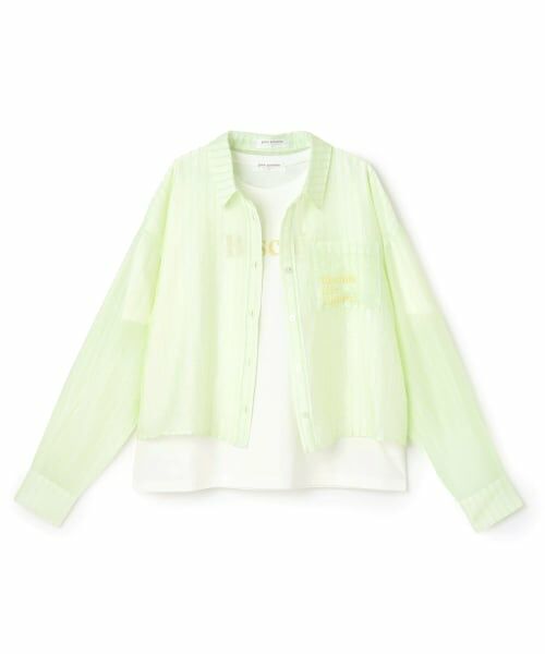pom ponette junior / ポンポネット ジュニア シャツ・ブラウス | 【130cmあり】シアーシャツ×インナーTシャツセット | 詳細14