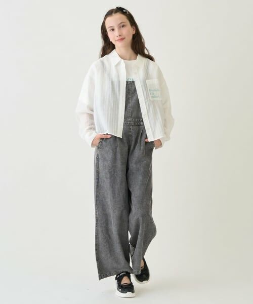 pom ponette junior / ポンポネット ジュニア シャツ・ブラウス | 【130cmあり】シアーシャツ×インナーTシャツセット | 詳細18