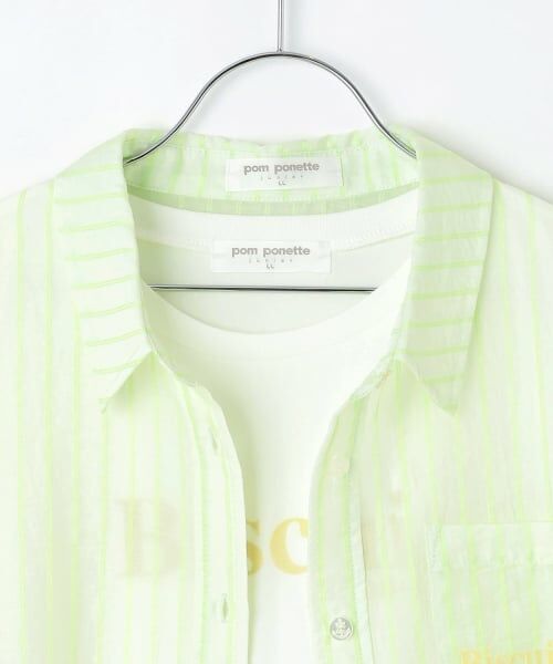 pom ponette junior / ポンポネット ジュニア シャツ・ブラウス | 【130cmあり】シアーシャツ×インナーTシャツセット | 詳細3