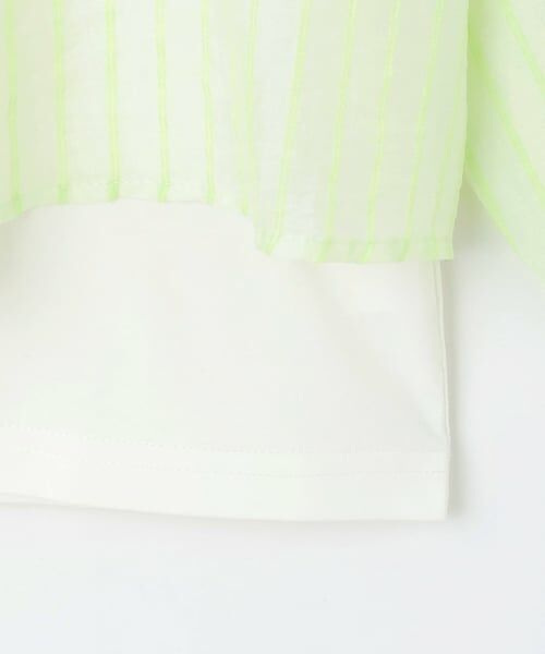 pom ponette junior / ポンポネット ジュニア シャツ・ブラウス | 【130cmあり】シアーシャツ×インナーTシャツセット | 詳細5