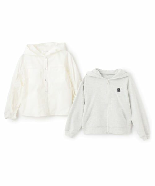 pom ponette junior / ポンポネット ジュニア ブルゾン | 【130cmあり】【UV・撥水・花粉防止】パーカライナーつき3WAYブルゾン | 詳細3