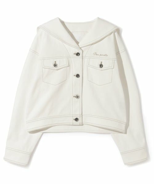pom ponette junior / ポンポネット ジュニア ブルゾン | セーラーデニムジャケット | 詳細10