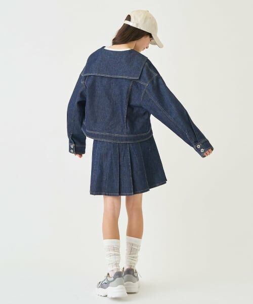 pom ponette junior / ポンポネット ジュニア ブルゾン | セーラーデニムジャケット | 詳細13
