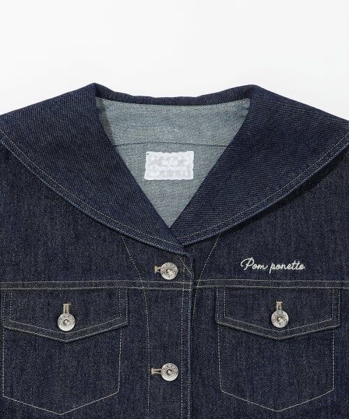 pom ponette junior / ポンポネット ジュニア ブルゾン | セーラーデニムジャケット | 詳細2