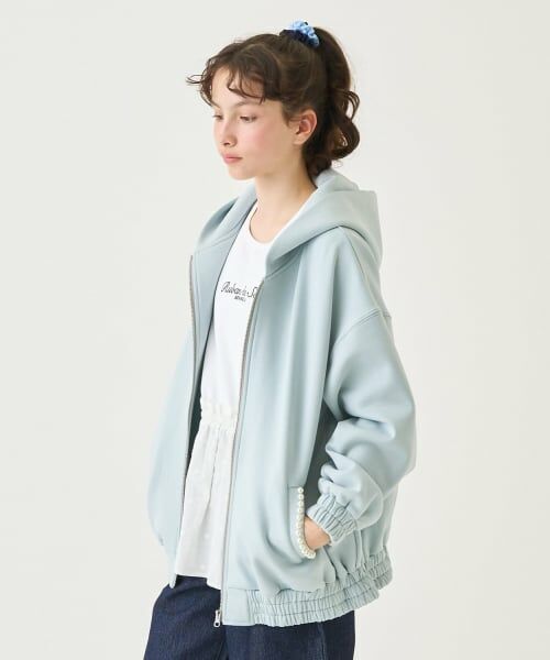 pom ponette junior / ポンポネット ジュニア パーカー | 裏起毛ダンボールジップパーカ | 詳細15