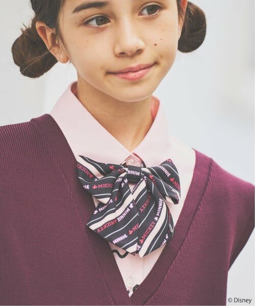 pom ponette junior / ポンポネット ジュニア ネクタイ | 【Disney】リボンタイ（ピンク）