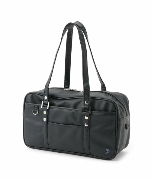 pom ponette junior / ポンポネット ジュニア ボストンバッグ | 合皮スクールバッグ（黒）