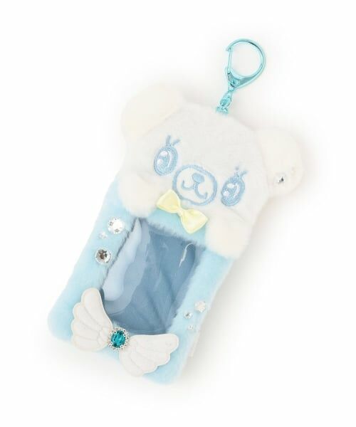 pom ponette junior / ポンポネット ジュニア カードケース・名刺入れ・定期入れ | エンジェルミントくん キラキラカードケース（サックス）