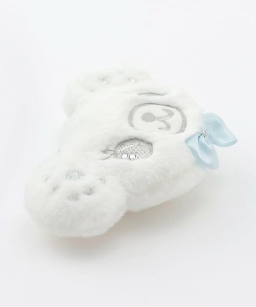 pom ponette junior / ポンポネット ジュニア ポーチ | ホワイトミントくん ふわきらポーチ | 詳細2