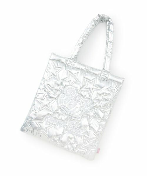 pom ponette junior / ポンポネット ジュニア トートバッグ | ナカムラくんキラキラキルティングバッグ（シルバー）