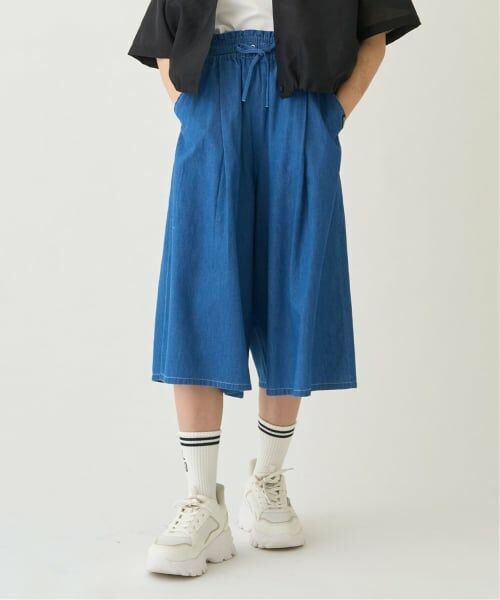 pom ponette junior / ポンポネット ジュニア その他パンツ | イージーガウチョパンツ（ブルー）