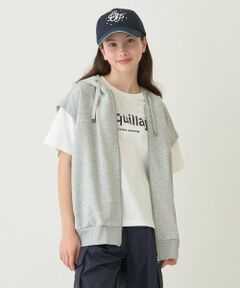 pom ponette junior / ポンポネット ジュニア パーカー | 【130cmあり】ノースリーブパーカ＆Tシャツセット