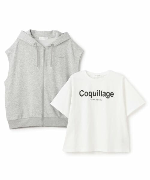 pom ponette junior / ポンポネット ジュニア パーカー | 【130cmあり】ノースリーブパーカ＆Tシャツセット | 詳細2