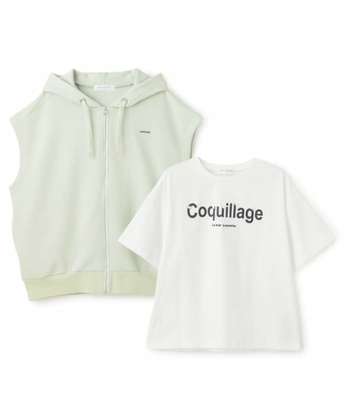 pom ponette junior / ポンポネット ジュニア パーカー | 【130cmあり】ノースリーブパーカ＆Tシャツセット | 詳細3