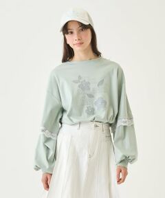 pom ponette junior / ポンポネット ジュニア Tシャツ | 【130cmあり】袖取り外しロゴTシャツ