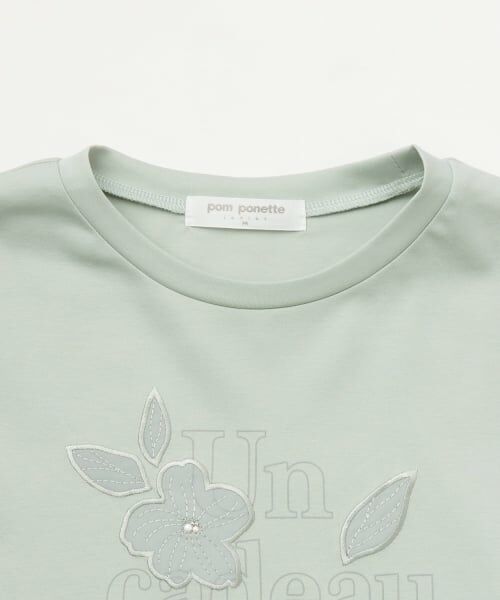 pom ponette junior / ポンポネット ジュニア Tシャツ | 【130cmあり】袖取り外しロゴTシャツ | 詳細2