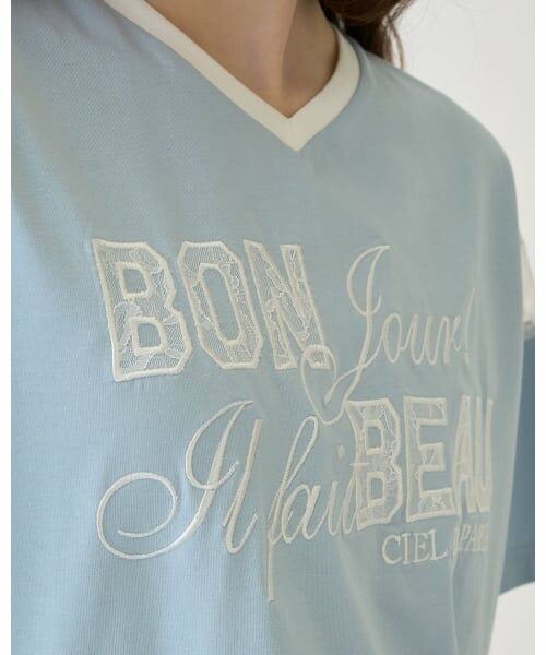 pom ponette junior / ポンポネット ジュニア Tシャツ | 【130cmあり】【接触冷感】レースワッペンTシャツ | 詳細16