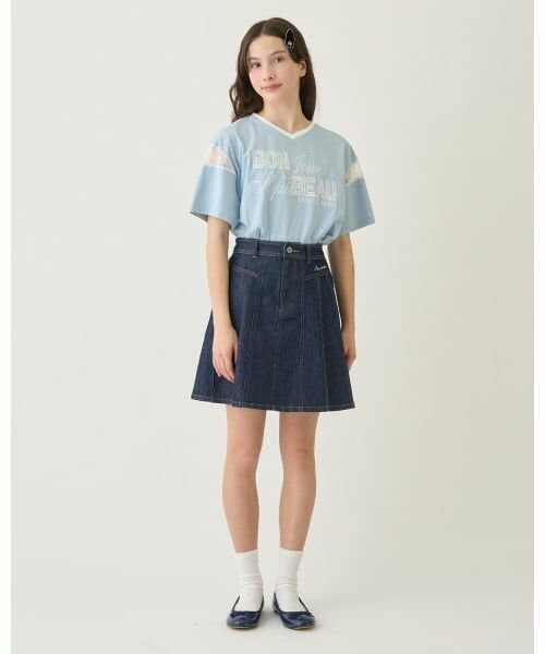 pom ponette junior / ポンポネット ジュニア Tシャツ | 【130cmあり】【接触冷感】レースワッペンTシャツ | 詳細17