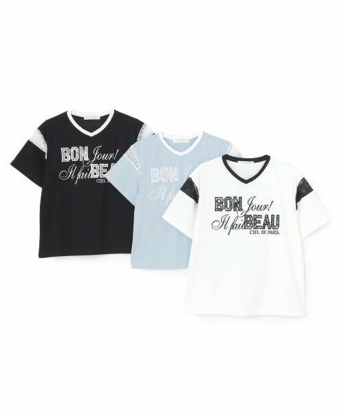 pom ponette junior / ポンポネット ジュニア Tシャツ | 【130cmあり】【接触冷感】レースワッペンTシャツ | 詳細8