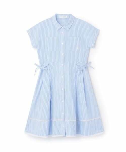 pom ponette junior / ポンポネット ジュニア ミニ丈・ひざ丈ワンピース | 【130cmあり】サイドリボンシャツワンピース | 詳細11